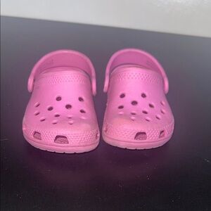 CROCS  Pink Clogs Baby 2/3